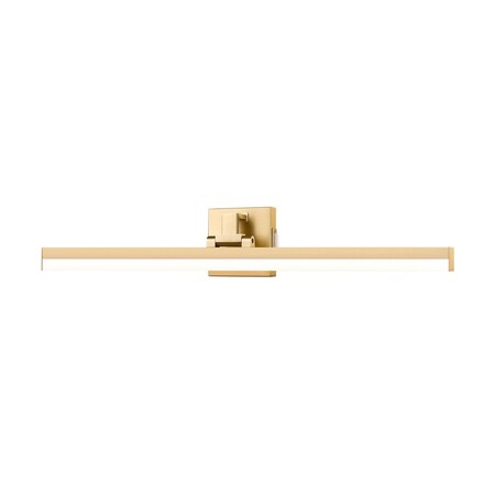 Z-Lite Liam Vanity, 1-Light, 32 In.W x 3 In.L x 5 In.H, Modern Gold/Frosted 1009-32W-MGLD-LED